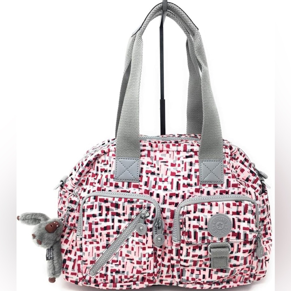 KIPLING Defea HB3510 Large Shoulder / Crossbody Handbag in Glamorous Tiles Print
